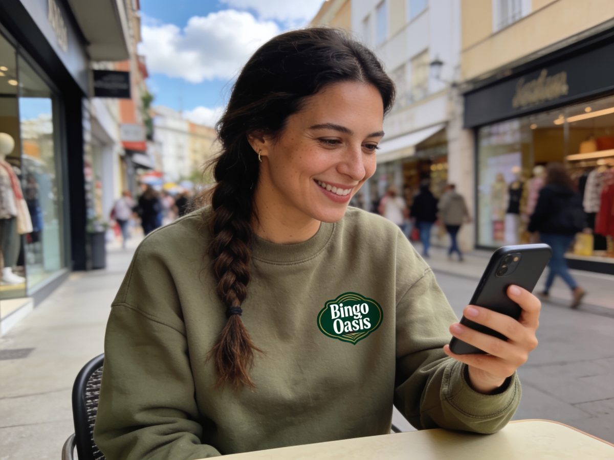 Imagen ilustrativa: una visitante con su teléfono